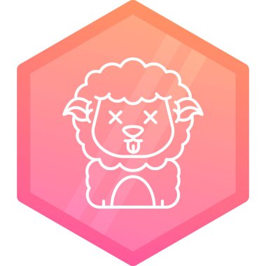 Bir çiftlik simgesinin vektör illüstrasyonu