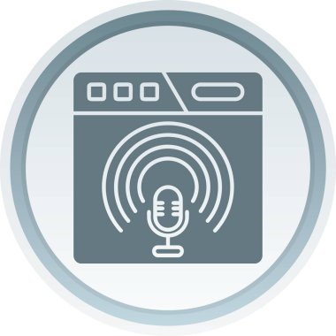 radyo simgesi vektör illüstrasyonu