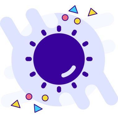 Virüs ikonu vektör illüstrasyonu