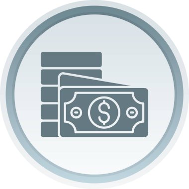 Para için. Web simgesi basit illüstrasyon