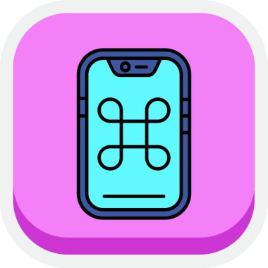 cep telefonu ikonu vektör illüstrasyonu