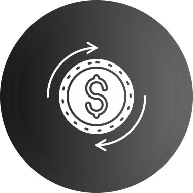 para Satım simge vektör çizim