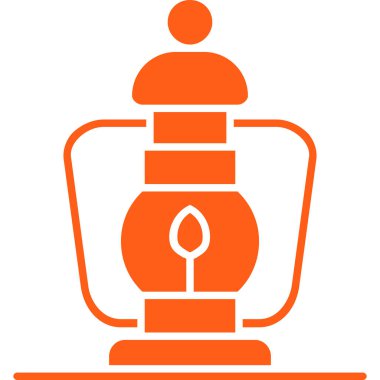 Petrol lambası modern simge, vektör illüstrasyonu