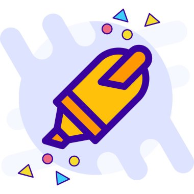 Kalem. Web simgesi basit tasarım