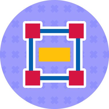 Modern simgenin vektör illüstrasyonu