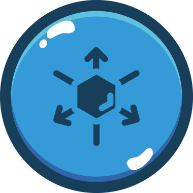 Veri simgesinin vektör illüstrasyonu