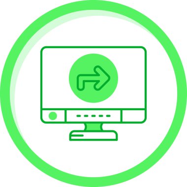 Dizüstü bilgisayar simgesi vektör çizimi