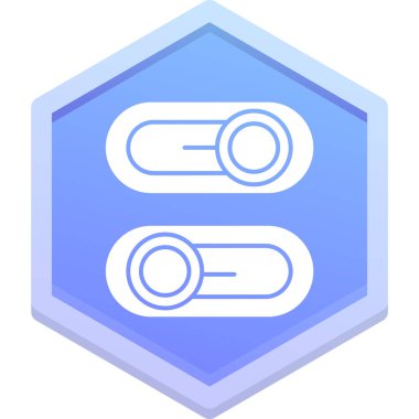 Web simgesi vektör illüstrasyonu için iki düğme