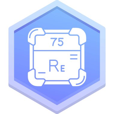 Kimyasal simge, basit vektör illüstrasyonu