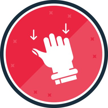 Eldiven vektör simgesi. ağ ve mobil için kullanılabilir.