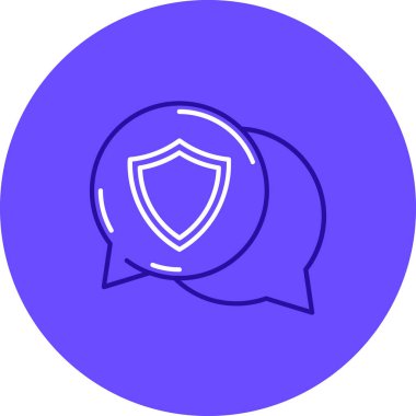 Beyaz arkaplanda çizgi kalkanı simgesi izole edildi. Gardiyan. Güvenlik, güvenlik, koruma, gizlilik kavramı. Renkli taslak konsepti. Vektör.