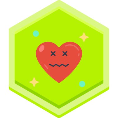 kalp simgesi modada izole edilmiş arkaplan