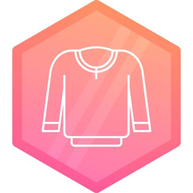 shirt simgesi vektör illüstrasyonu