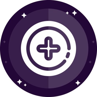 Bir pusula simgesinin vektör illüstrasyonu