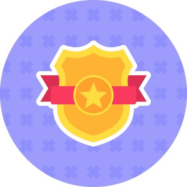 ödül rozeti simgesi doldurulmuş - özet biçimi