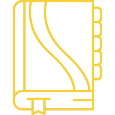 Kitap ikonu. Eğitim edebiyatı ve kütüphane sembolü. vektör izole tasarımı