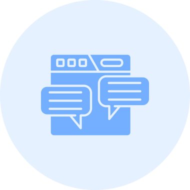 Web simgesi, bilgi teknolojisinin vektör illüstrasyonu