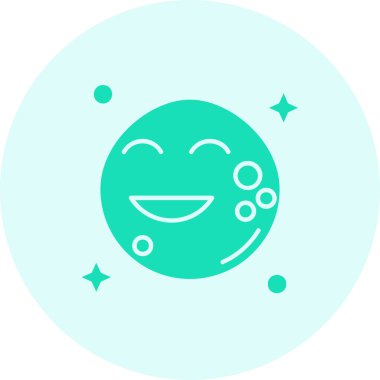 Beyaz arkaplanda izole edilmiş renkli Dünya ikonu. Değişken rastgele dinamik şekiller. vektör illüstrasyonu