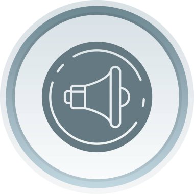 Megafon ikonu vektör illüstrasyonu