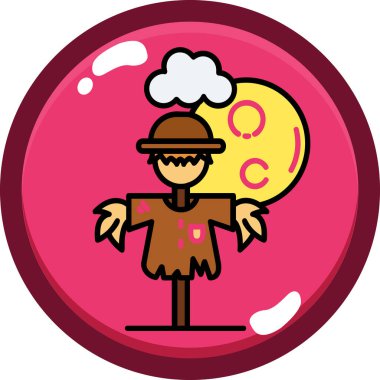 Şapka vektör çizimi olan şirin bir tavuk.