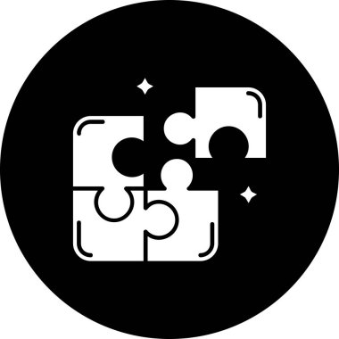 Bulmaca. Web simgesi basit illüstrasyon