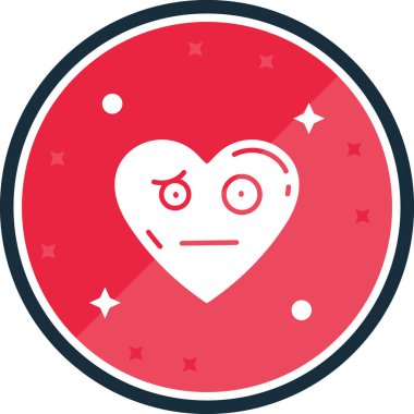 Aşk. Web simgesi basit illüstrasyon