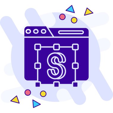 para çantası simgesi vektör illüstrasyon tasarımı