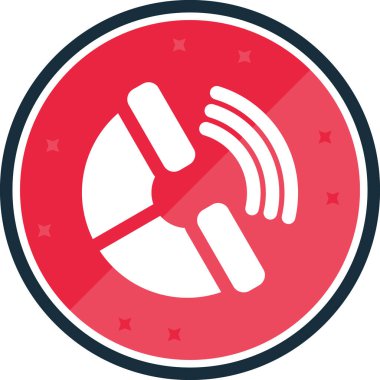 Çemberdeki tıbbi bir ikonun vektör çizimi