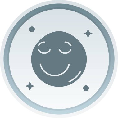 Ay ikonu vektör illüstrasyonu