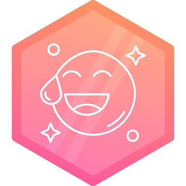 Mutlu bir gülümsemenin vektör çizimi