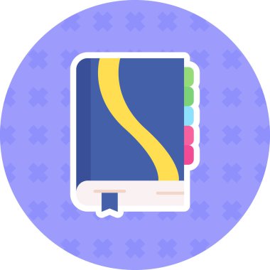 kitap simgesi, vektör illüstrasyonu