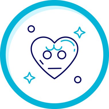 Bir kalp simgesinin vektör illüstrasyonu