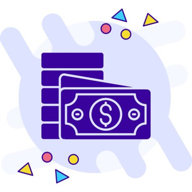 Bir dolar nakit. Basit tasarım