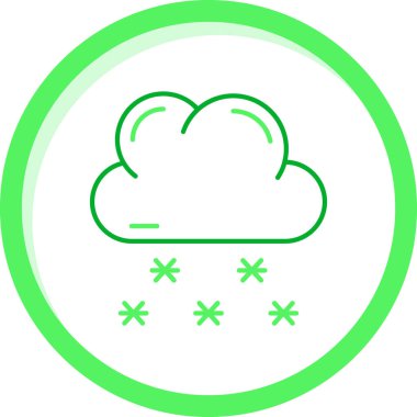 Kar yağıyor. Web simgesi basit tasarım