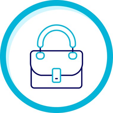 Çanta simgesinin vektör illüstrasyonu