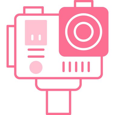 Kamera. Web simgesi basit illüstrasyon