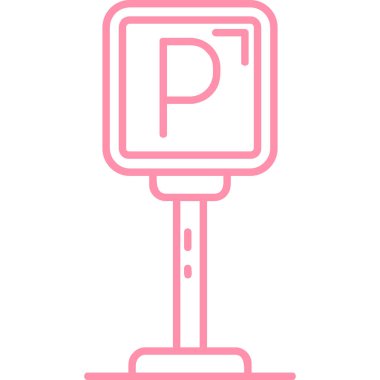 Park tabelası. Basit illüstrasyon