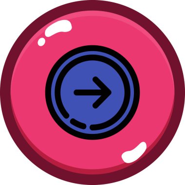 Ok. Web simgesi basit illüstrasyon