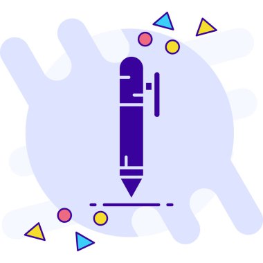 Kalem Ağı simgesi basit illüstrasyon