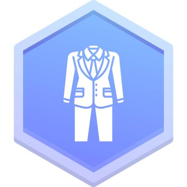 İş adamı takım elbise ikonu, taslak biçimi