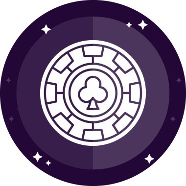 poker. Web simgesi basit illüstrasyon