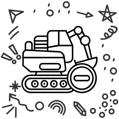 uzay roketi simgesi ana hat biçiminde