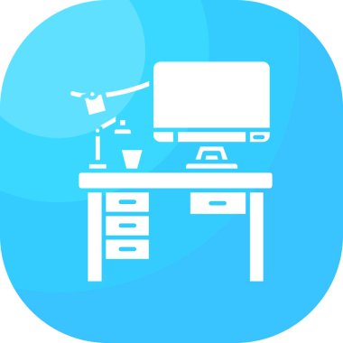 Modern bilgisayarın vektör illüstrasyonu