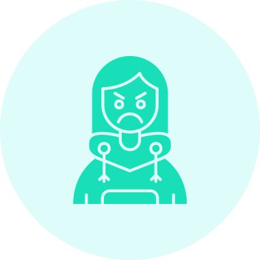 Üzücü bir simgenin vektör çizimi