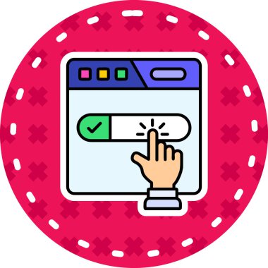 poker. Web simgesi basit illüstrasyon