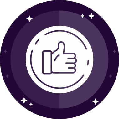 trend biçimi izole edilmiş arkaplanda başparmak simgesi