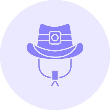 Şapka simgesinin vektör illüstrasyonu