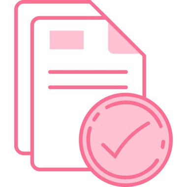 Belge. Web simgesi basit illüstrasyon