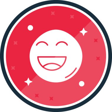Bir uydunun modern simgesinin vektör çizimi