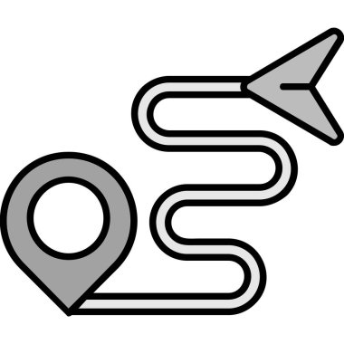 ok konumu simgesi ana hat biçiminde